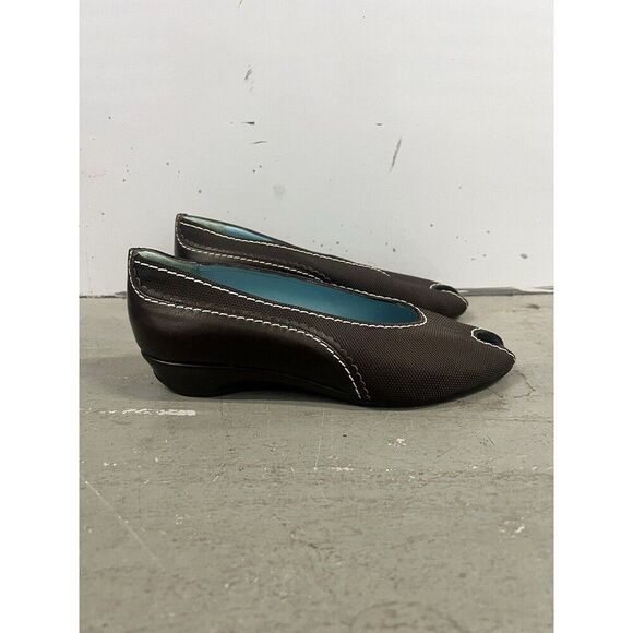 Thierry Rabotin Women's Dark Brown Size 36.5 EU US 6.5 Flats Made in‎ Italy - Picture 1 of 7